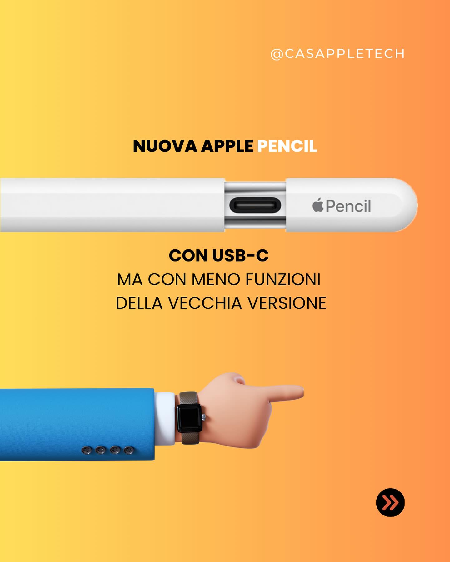 Apple ha rilasciato la nuova Apple Pencil USB-C ma… ci sono meno funzioni della versione precedente🙊…non…