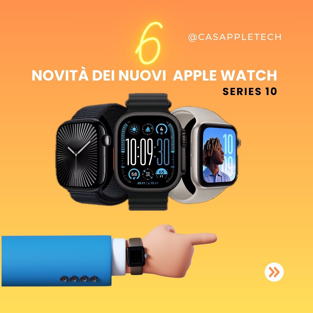 9settembre 2024 APPLE introduce ⌚️serie 10 Attesissimo dopo 10 anni dal primo Apple Watch.