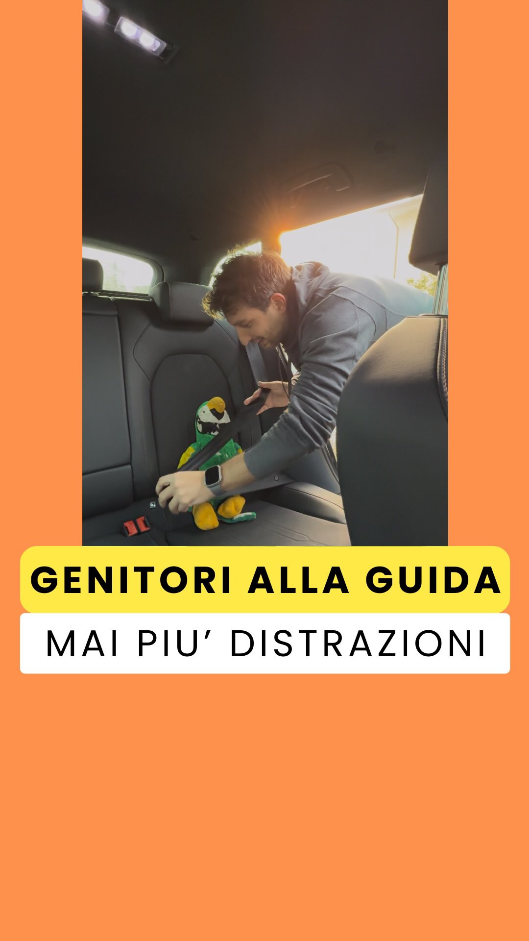 Oggi ho messo la cintura… a un peluche 😂 Ma è per mostrarti una soluzione geniale per i genitori:…