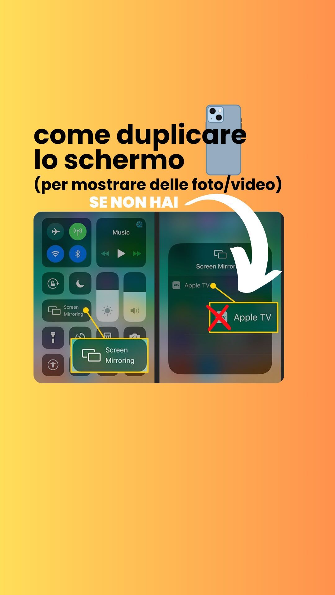 Duplicare lo schermo dell’iPhone SENZA Apple TV 😱