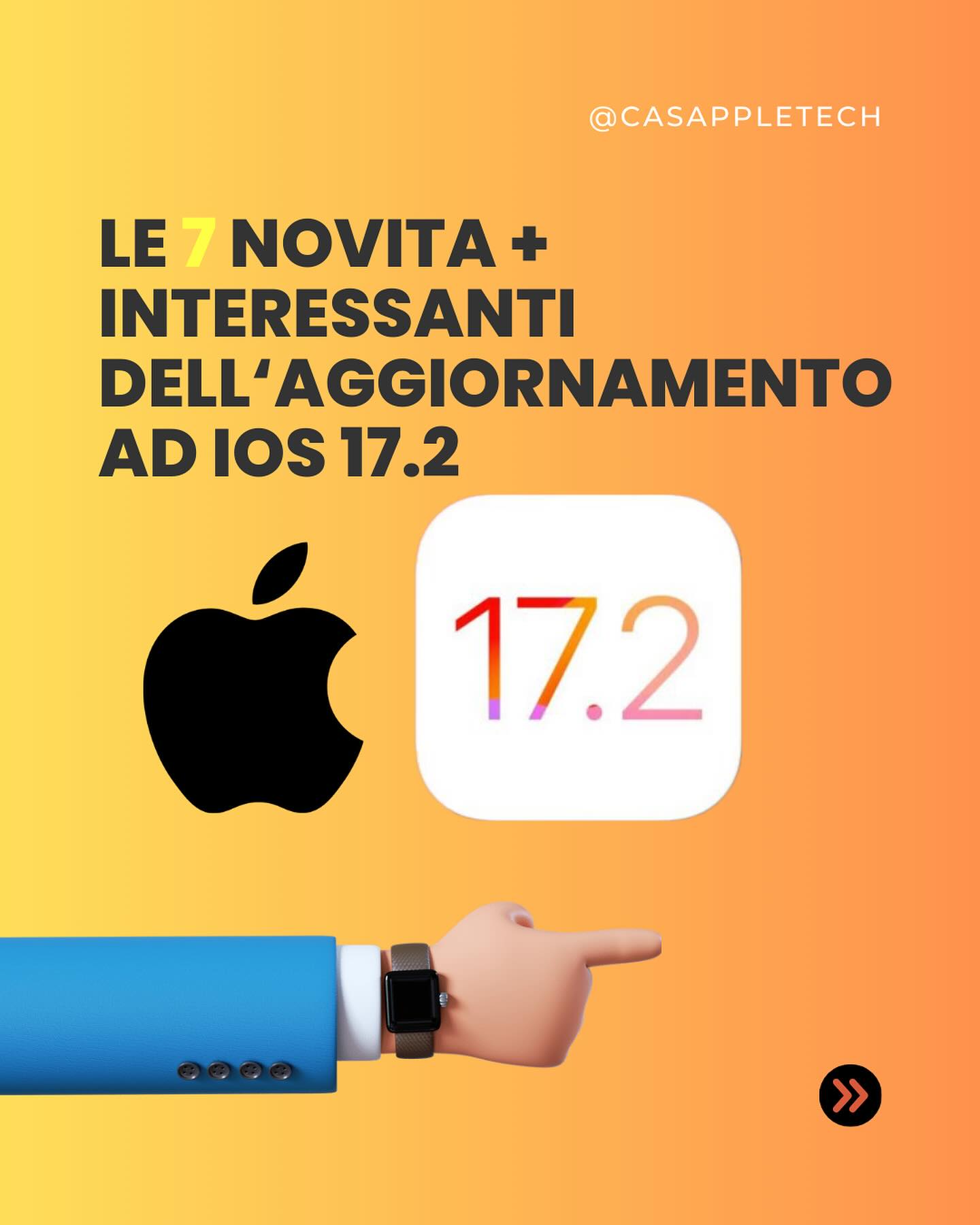 Ecco il riepilogo della maggior parte delle nuovi funzioni di iOS dopo l’aggiornamento ad iOS 17.2. 📲 Ne…