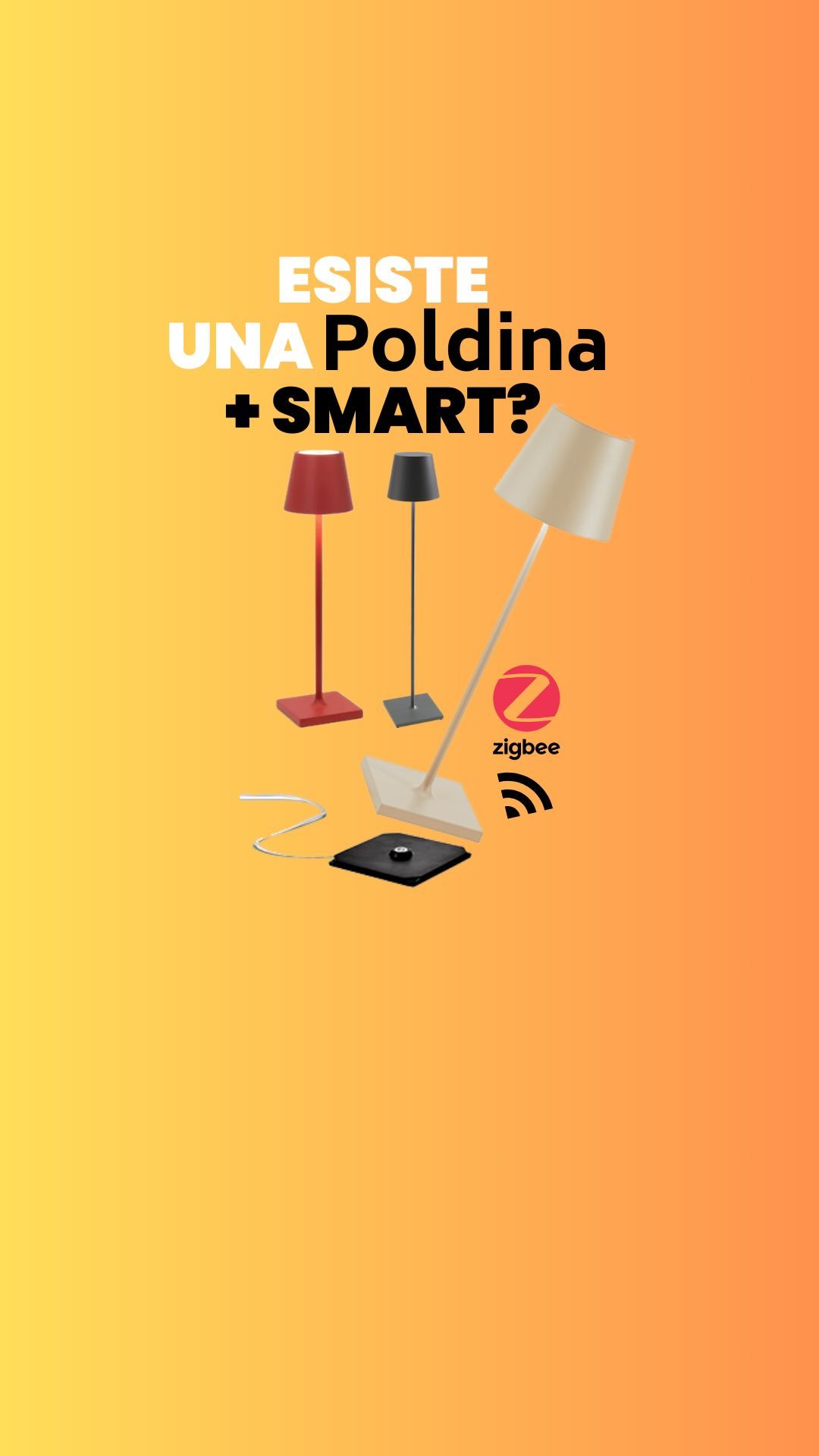 -Link in bio- — Una lampada portatile, di design, Smart e compatibile con HomeKit?