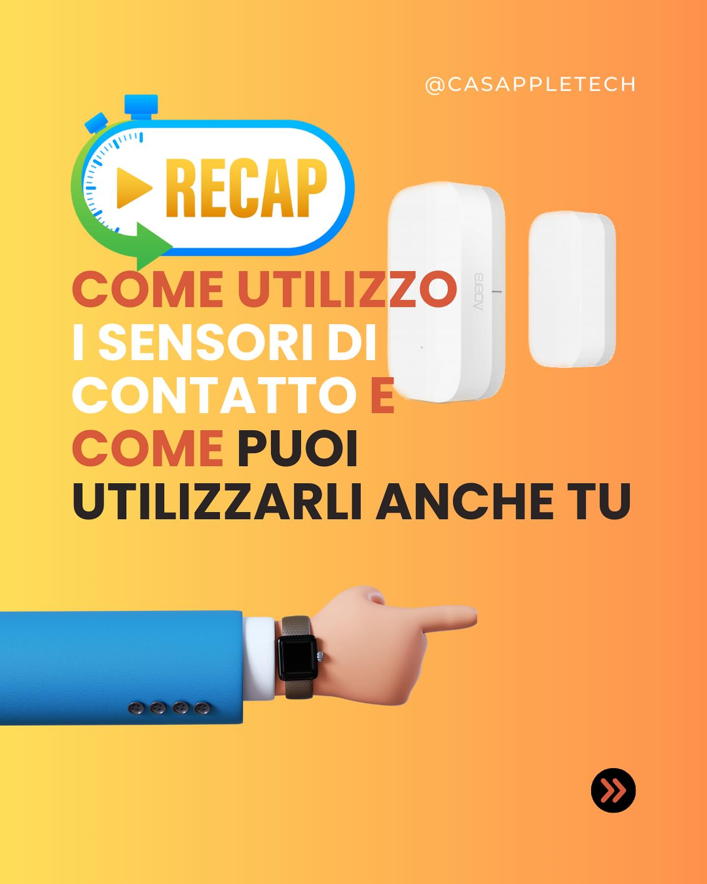 Riassunto di come puoi utilizzare il sensore di contatto per porte o finestre visto nei vari reel📹. Li…