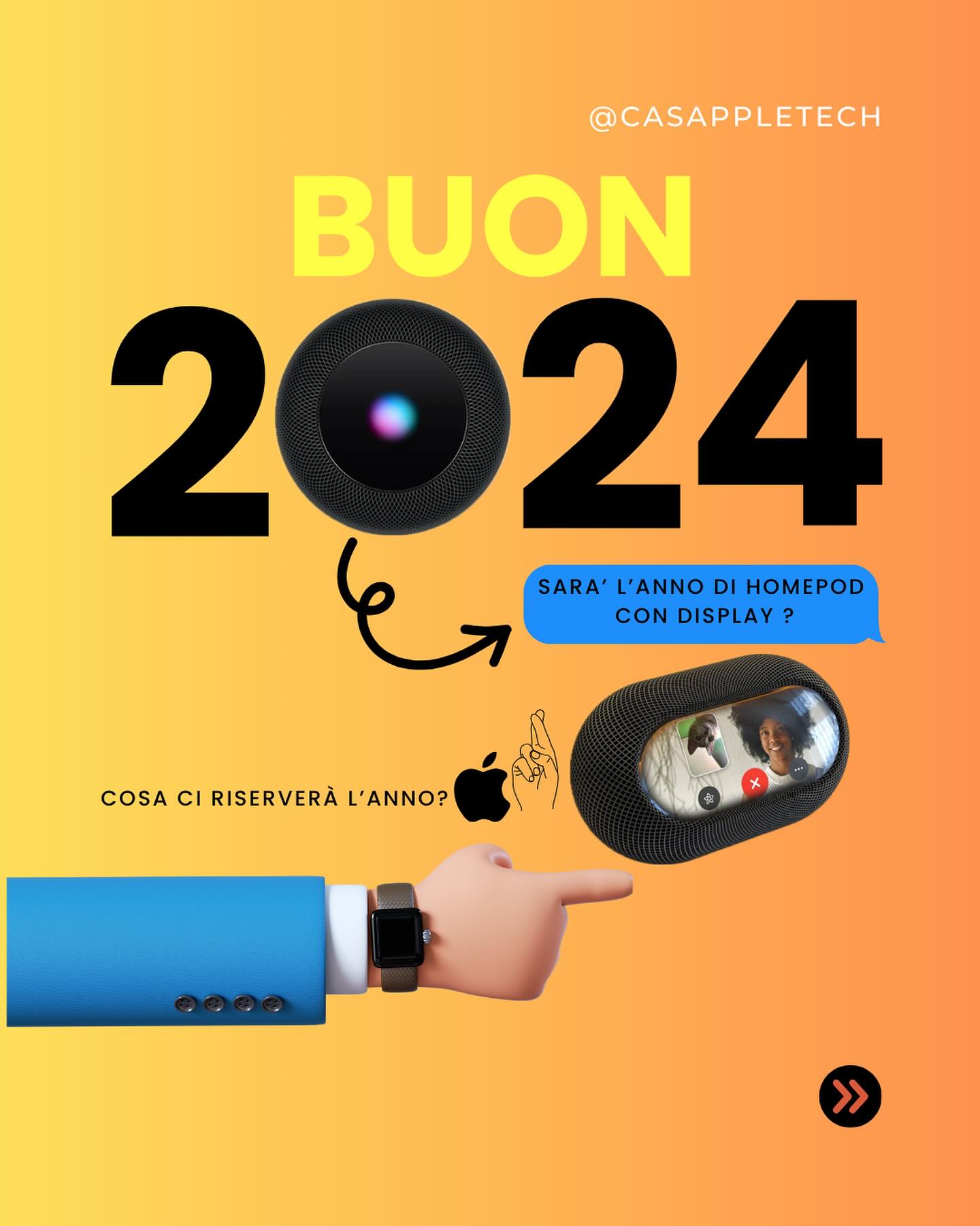 Non potevo non augurarti un buon inizio anno senza una previsione di che cosa probabilmente Apple ci farà…