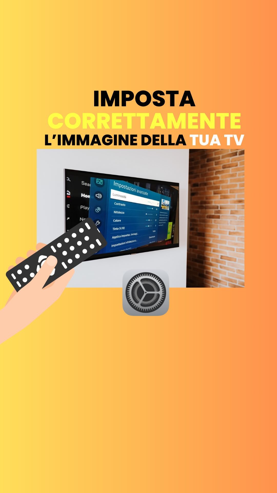Non impazzire con il setaggio nelle impostazioni del colore all’interno della tua TV per avere l’immagine…