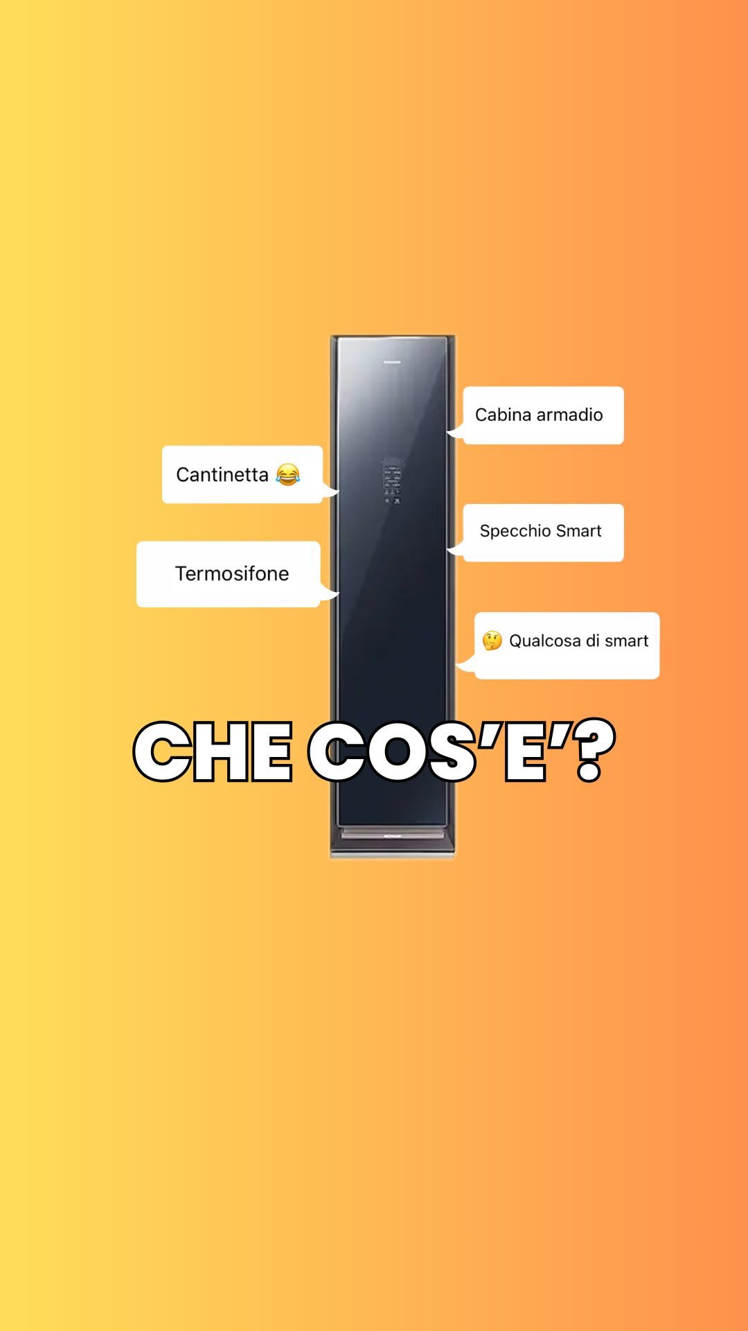 L’oggetto misterioso😅 si chiama…. Samsung Airdresser