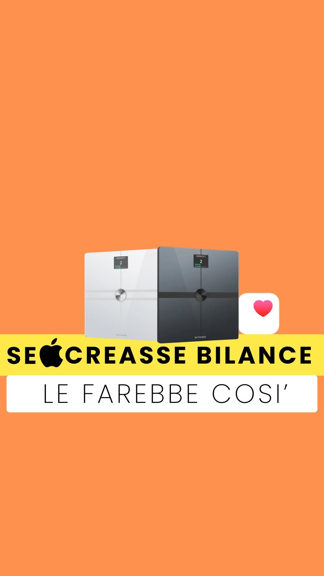 Se Apple producesse bilance, le farebbe così… 🚀 Oggi ti presento la bilancia smart di Withings, una…