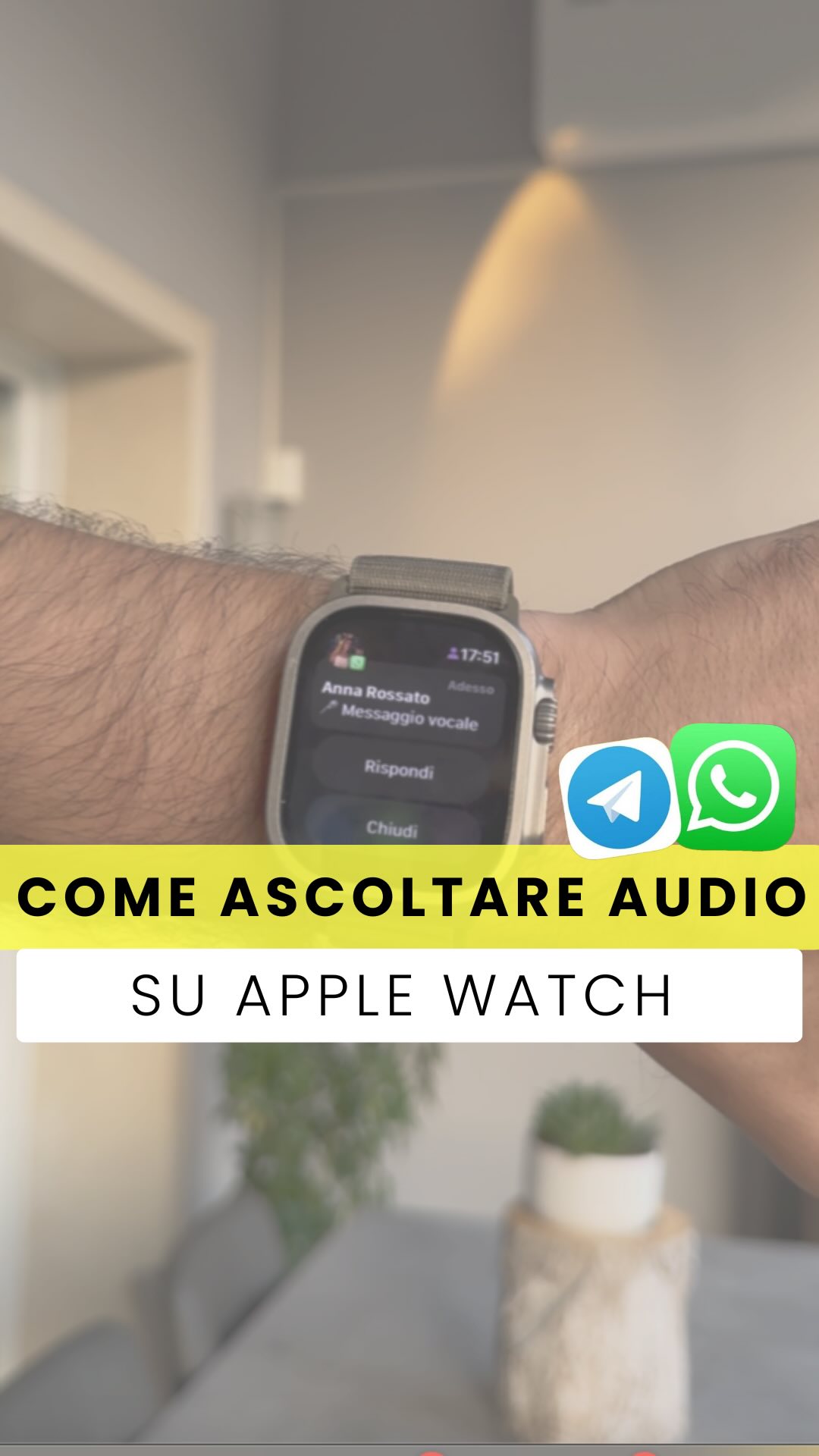 💬 Vuoi ascoltare i messaggi audio di WhatsApp e Telegram direttamente dal tuo Apple Watch? Ecco come…