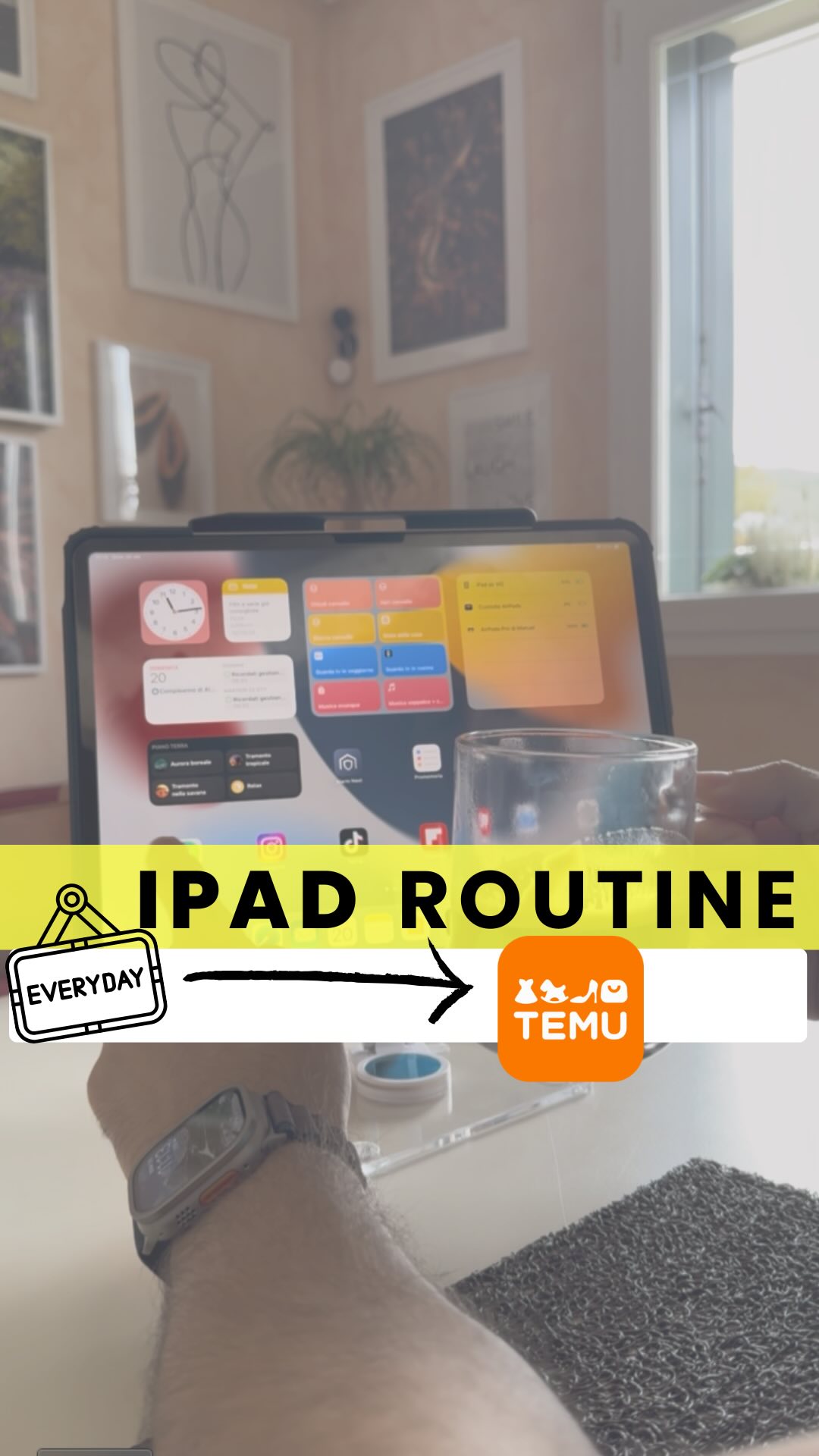 La mia resa semplice grazie ai supporti trovati su TEMU! 🍎💻 Puoi ricevere da 3 a 10 articoli a 0€, cod:…