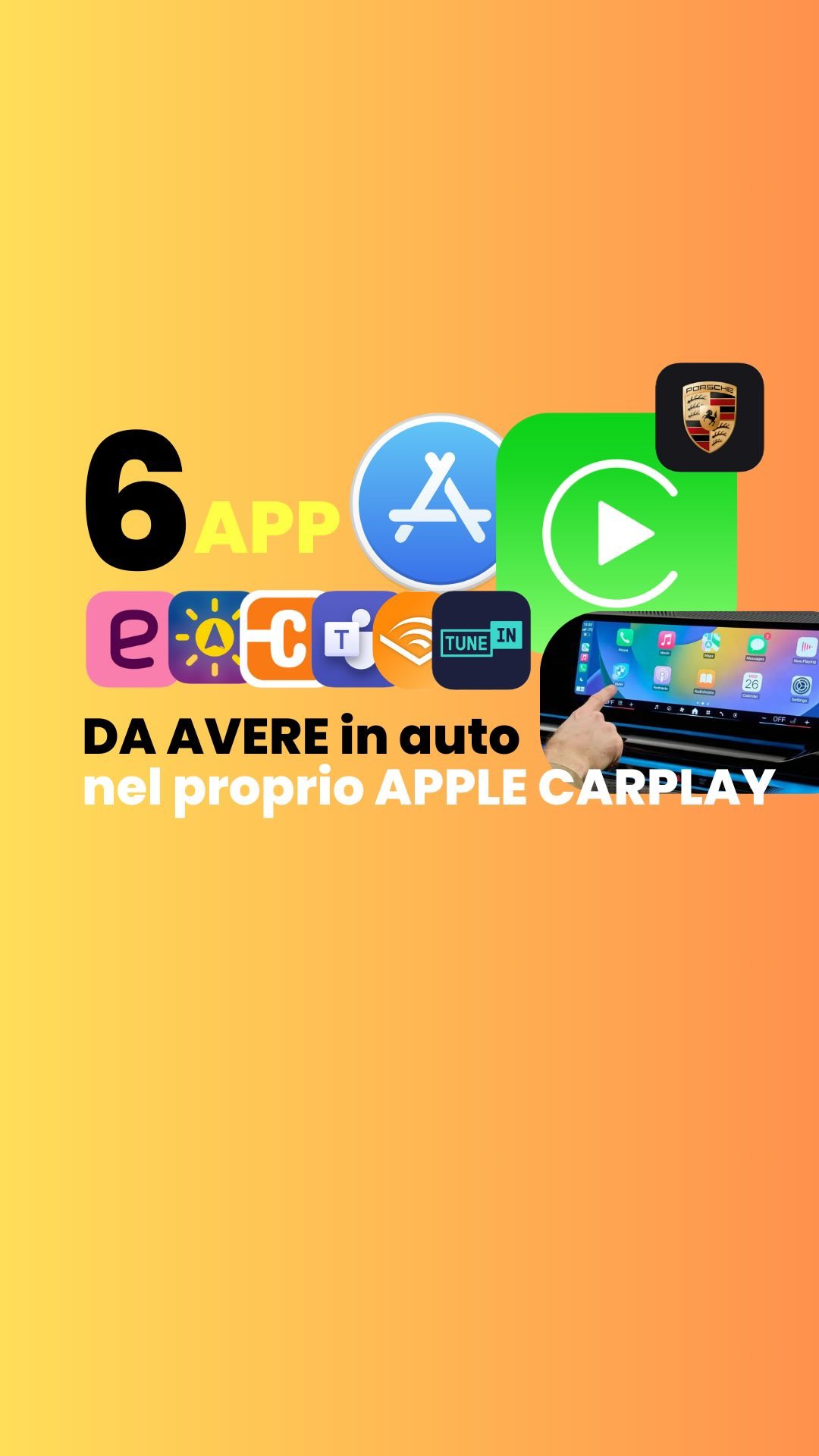 6 app indispensabili per Apple CarPlay da avere in auto che utilizzo e che ti consiglio di installare subito.