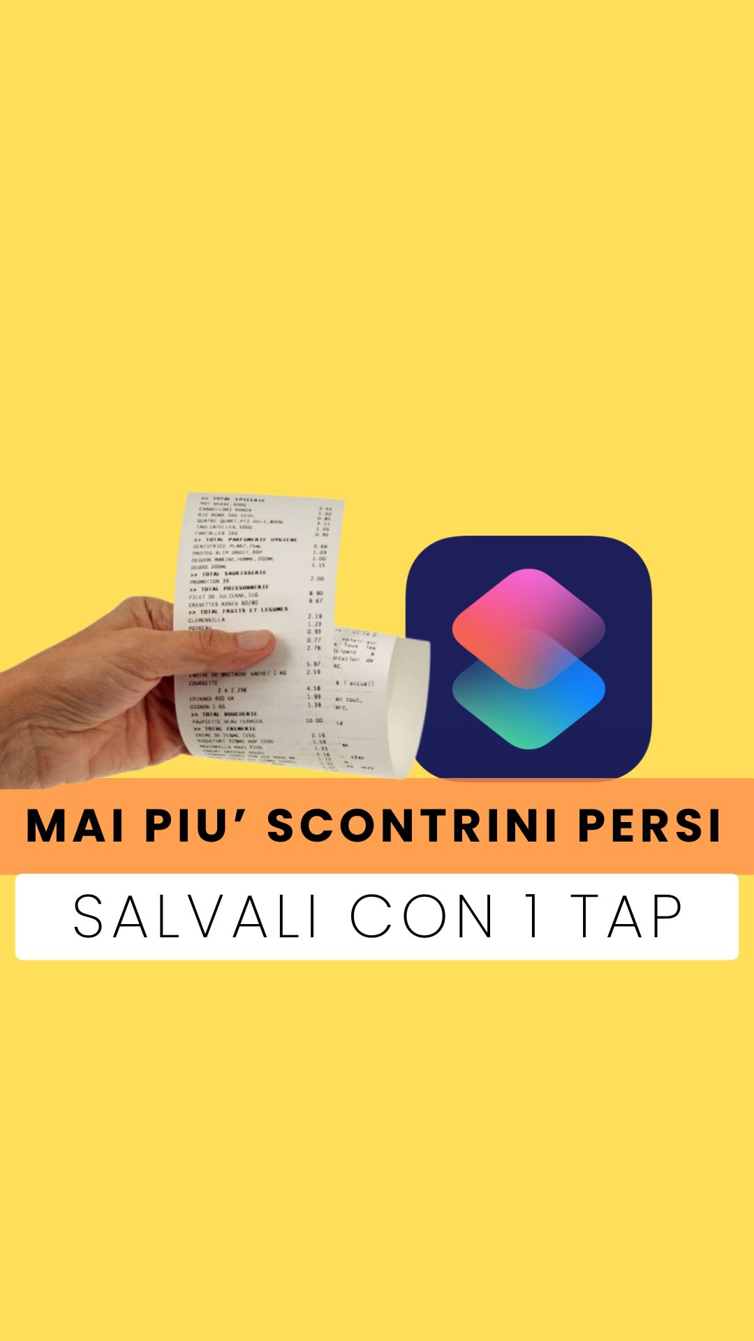 🧾 Stanco di perdere gli scontrini?