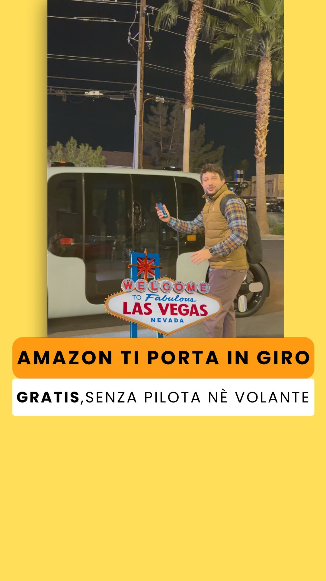 E tu ci saliresti? 🚙 — Questo è Zoox, il robotaxi 100% elettrico di Amazon, attivo a Las Vegas da…