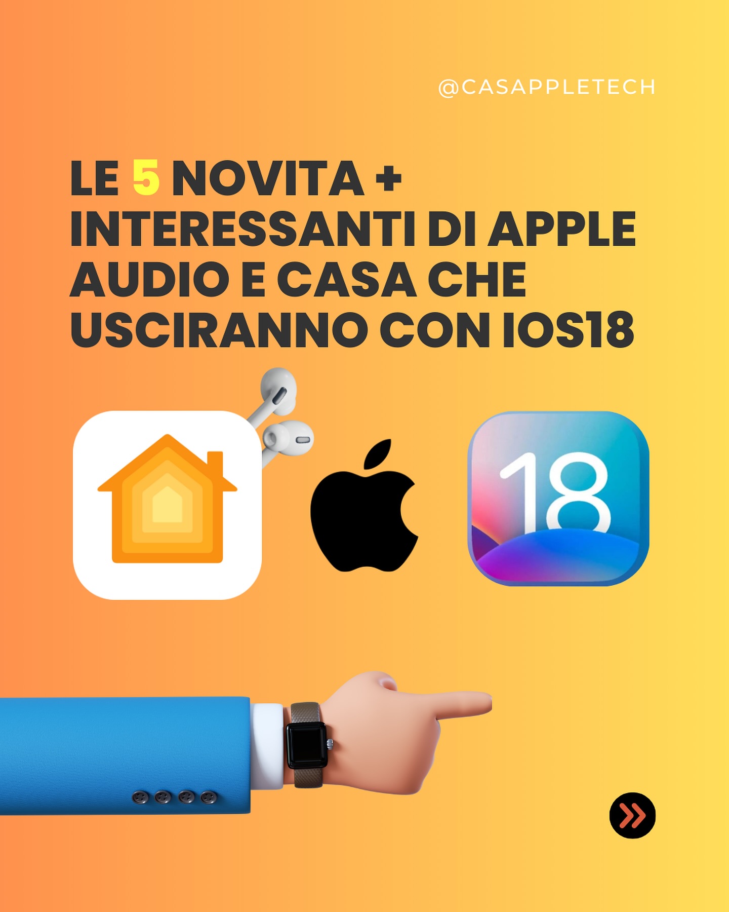 Casa🏡& audio🔊 WWDC24  — Ti riepilogo con questo post le novità più interessanti, cosa vedremo in…