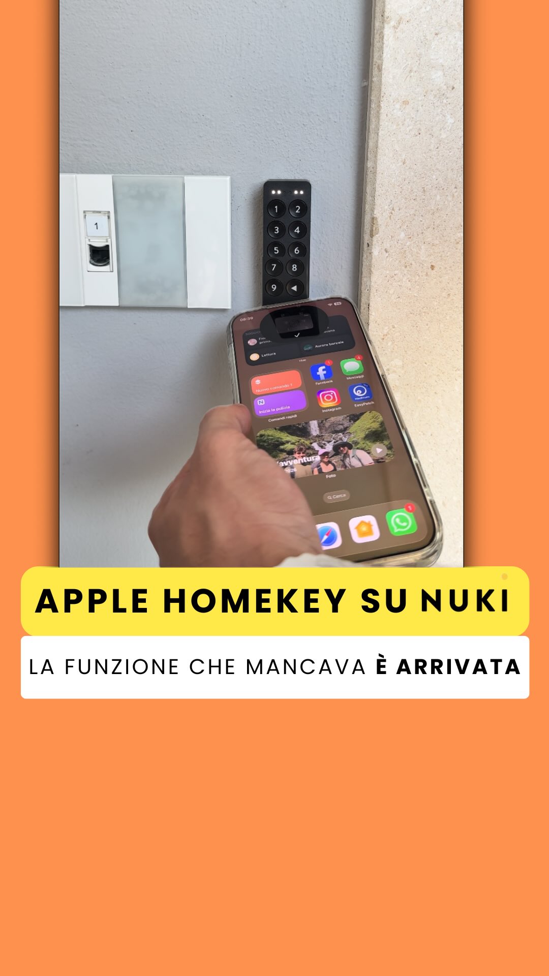 Alla nostra Nuki mancava solo una cosa: lo sblocco con Apple HomeKey. Ed è arrivato 😍— senza cambiare…