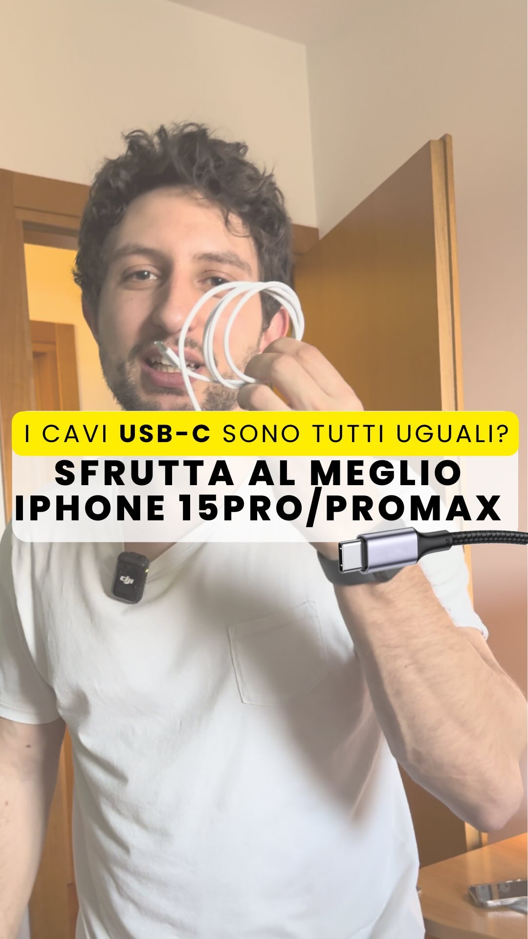 “Sai che non tutti i cavi USB-C sono uguali? 🤔